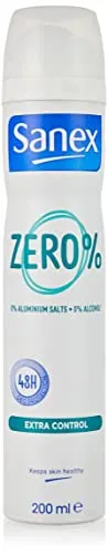 Sanex - Zero deodorante extra Control Spray 200ml, 2.4 x 1.6 x 3.6 cm, 110413316