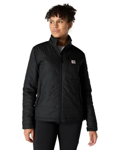 Carhartt Relaxed Fit Light Insulated Jacket 105912 - Schwarz - L - Funktionsjacke mit wasserabweisendem Finish und ergonomischem Design für mehr Bewegungsfreiheit. Ideal für Outdoor-Aktivitäten bei wechselhaftem Wetter.