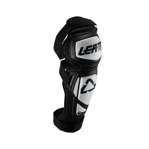 Leatt Knie-\/Schienbeinschützer 3.0 EXT Weiß\/Schwarz - Knieprotektoren für Erwachsene, bieten optimalen Schutz im MX-Sport, leicht und komfortabel für maximale Bewegungsfreiheit.