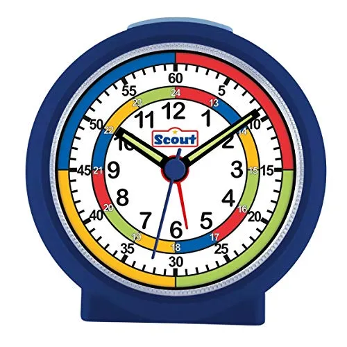 Scout Jungen Wecker Alarm LearnTheTime blau 280001010