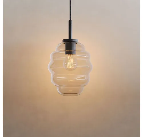 s.luce Echos Hängelampe - Elegante Glas Pendelleuchte - Lampen & Leuchten, exquisite Pendelleuchte aus mundgeblasenem Glas, einzigartiges Design inspiriert von Wellenbewegungen, ideal für individuelle Lichtgestaltung.