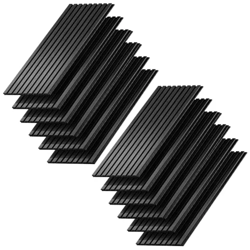 Vicco Wandpaneele Akustikpaneel, Eiche Schwarz, 12 Stück