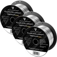 STAHLWERK Schweißdraht 1,0 mm MIG MAG Fülldraht 3 kg - Schweißgeräte - Hochwertiger MIG MAG Premium Fülldraht E71T-GS, spritzarm durch hohe chemische Reinheit, ideal für alle Stahlarbeiten ohne Schutzgas.