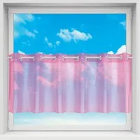 Bestgoodies Bistrogardine mit Ösen Noella 160 cm x 45 cm Pink