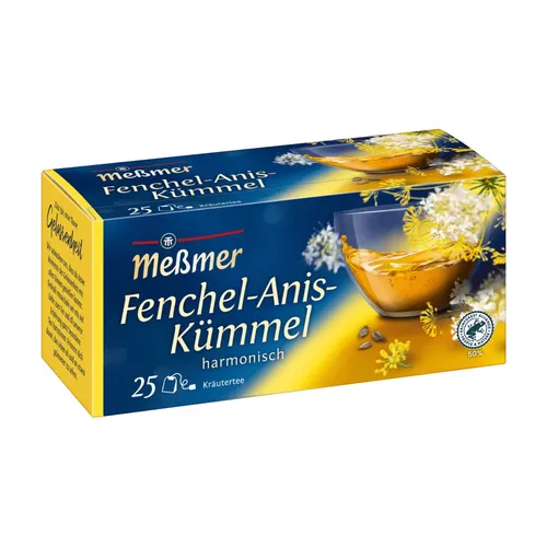 Meßmer Kräutertee Fenchel, Anis, Kümmel (25 Beutel), 50 g