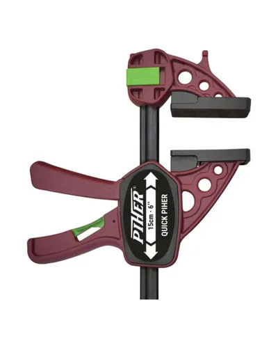 PIHER Einhandzwinge QUICK bis 150 kg - 60 cm Spannweite - Schraubzwingen & Spannvorrichtungen mit einer Spannkraft von bis zu 150 kg, einfach mit einer Hand bedienbar und ideal für präzises Arbeiten.