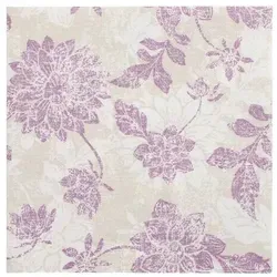 Servietten `ROYAL Collection` 1/4-Falz 40 cm x 40 cm lila `Flowers` 50