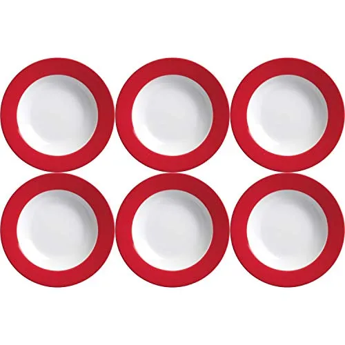 Ritzenhoff & Breker DOPPIO Suppenteller 22 cm in rot von Ritzenhoff & Breker