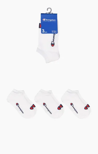Champion Tennissocken (Baumwolle) Sneaker Schriftzug-Print weiss Herren - 3 Paar