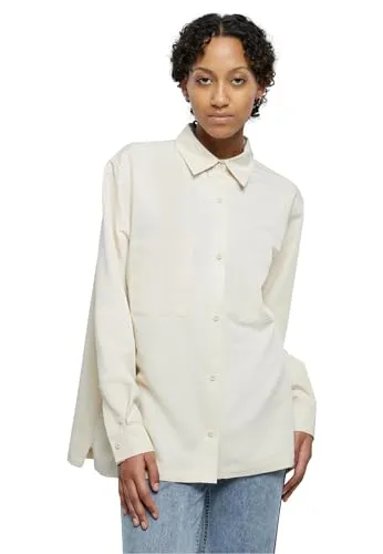 Urban Classics Damen TB6071 Oversized Twill Shirt - Blusen & Tuniken für Damen mit modernem Oversize-Design, aufgesetzten Brusttaschen und einem weichen Tragegefühl aus Twill für maximale Bewegungsfreiheit.