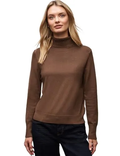 Street One Damen Rollkragenpullover – Bequemer Strickpullover - Stylisher Rollkragenpullover aus hochwertigem Viskosemix für optimalen Tragekomfort. Ideal für jeden Anlass, langlebig und vielseitig kombinierbar.