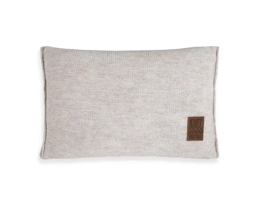 Knit Factory Dekokissen Uni Kissen 60x40 cm Beige, Dekokissen Couch kissen Sofa Kissen