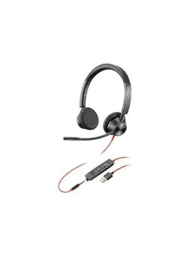 Poly Blackwire 3325 - On-Ear Headset für Microsoft Teams - PC-Headset mit Kunstleder-Ohrkissen und 3,5-mm-Anschluss, ideal für einfache Zusammenarbeit und schnelle Kommunikation über Microsoft Teams.