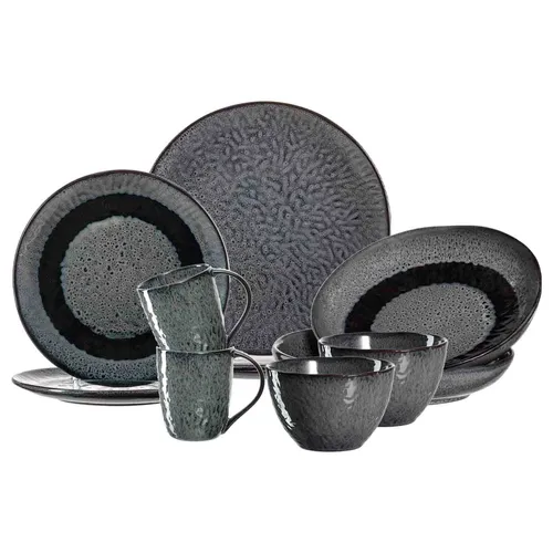 Leonardo MATERA Geschirr Tafelservice 10-teilig in grau von LEONARDO