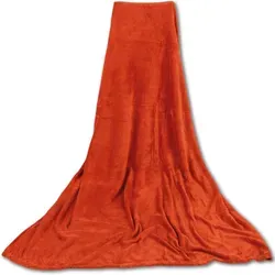 Bestgoodies Mikrofaser Decke terracotta - ochre 70x100 cm in braun von Bestgoodies