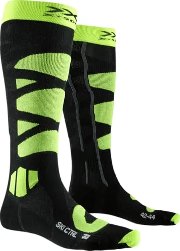 X-Bionic Ski Control 4.0 Socken Anthracite Melange/Phyton Yellow 35-38