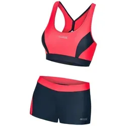 Aqua Speed Bustier-Bikini FIONA Damen Bikini Zweiteiler sportlicher & blickdicht grau|rot 36