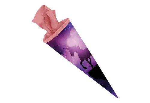 itenga Schultüte itenga Schultüte 70cm rund Motiv MAGISCHES EINHORN