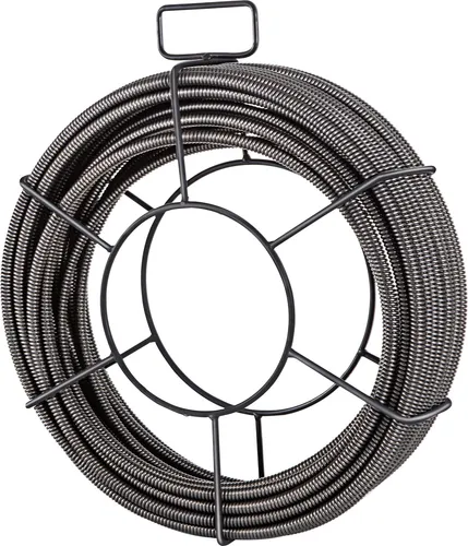 SucceBuy Rohrreinigungskabel, 15,2 m x 0,9 cm, Vollkern-Abflussrohrreinigungsspirale für Rohre, Beseitigung von Verstopfungen, Hochleistungs-Abflussrohrreinigungsspirale, Hochleistungs-Abflusskabel