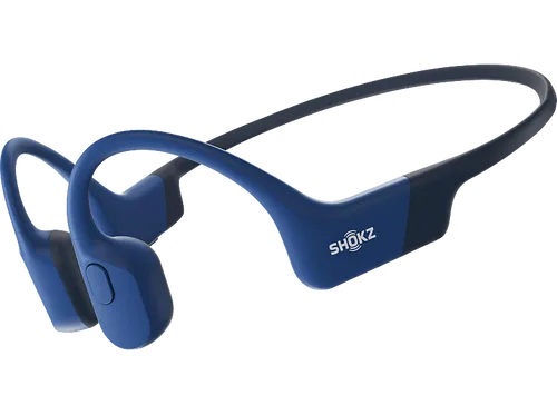 Shokz OpenRun USB-C Sportkopfhörer blau - Kopfhörer mit Knochenschall-Technologie, ideal für Sportler – offen, Bluetooth, 8 Stunden Akkulaufzeit und Headsetfunktion für klare Anrufe.