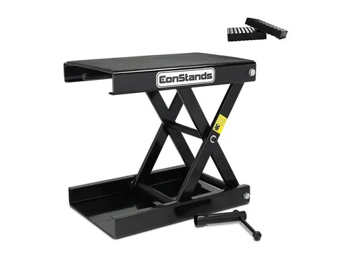 ConStands Midlift M Motorradheber Scherenheber schwarz inkl. 2 Distanzstücke
