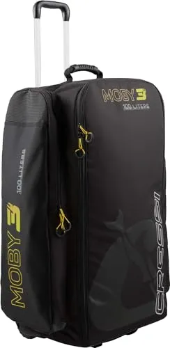 CRESSI Moby 3 Trolley Bag Black/Yellow 100 L in gelb von Cressi
