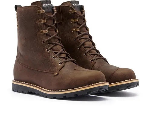 TCX HERO 2 WP Wasserdichte Motorradstiefel für Herren, Braun, Größe 42 - Robuste Motorradstiefel mit idealer Sohlennaht-Konstruktion und atmungsaktivem Ortholite-Fußbett. Für optimalen Grip und Sicherheit auf jeder Fahrt.