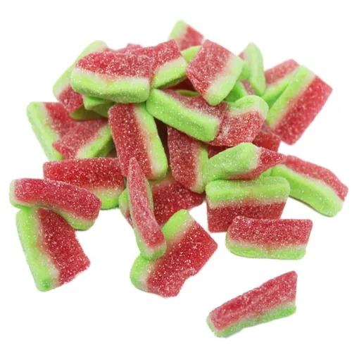 Fruchtgummi Wassermelonenstücke sauer gezuckert und Halal 175g