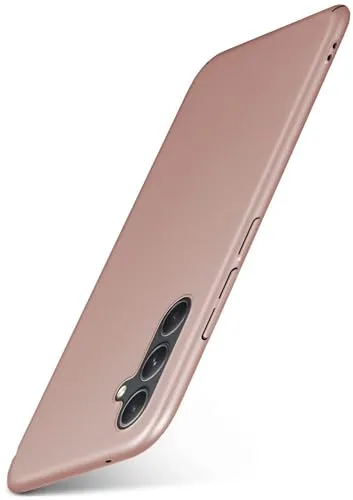 moex Alpha Case für Samsung Galaxy A54 5G Hülle Ultra Dünn, Schutzhülle mit erhöhtem Kameraschutz, Slim Cover Hardcase Backcover, Dünnste Handyhülle Minimalistisch, Rosegold