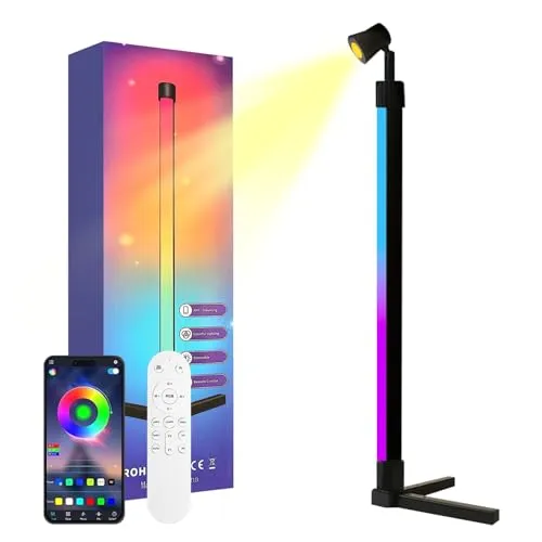 LED Lightbar RGBIC TV Hintergrundbeleuchtung 50cm RGB Ambient Lampe Smart Sync mit Musik und APP-Steuerung 6W USB Betrieben Gaming Lampe, 360° Breite Ausleuchtung, für Gaming PC TV Deko