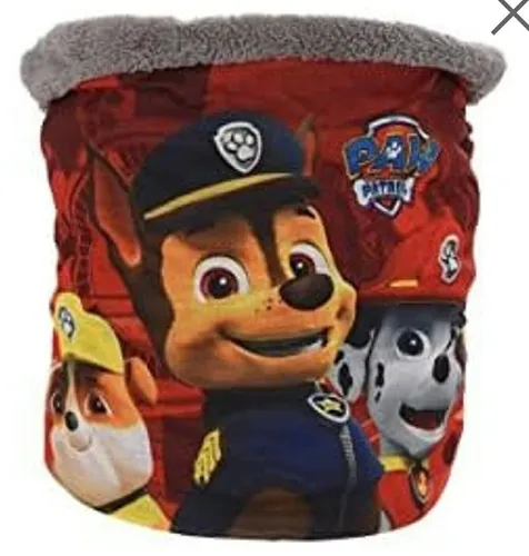 Paw Patrol Loop Schal Mit grauer Kuschelstoff- Innenseite