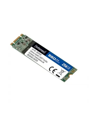 Intenso M.2 SSD SATA III - 256 GB, 550 MB/s, blitzschnelles Hochfahren in weniger als 20 Sekunden, schockresistent und geräuschlos