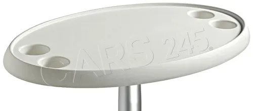 OSCULATI Ovaler Tisch weiß 762 X 457 mm