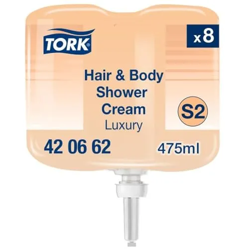 Tork 420662 Luxuriöse Hair & Body Mini Duschcreme 3-in-1 in orange von Tork