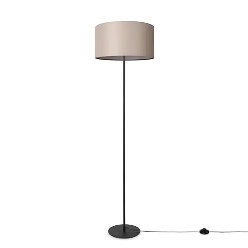 Paco Home Stehleuchte Beige - Moderne Dreibein Stehlampe für Wohnzimmer und Schlafzimmer - Standleuchten & Deckenfluter - Diese stilvolle Stehlampe mit hochwertigem Stoffschirm sorgt für ein modernes Ambiente und passt ideal in jedes Lieblingszimmer.