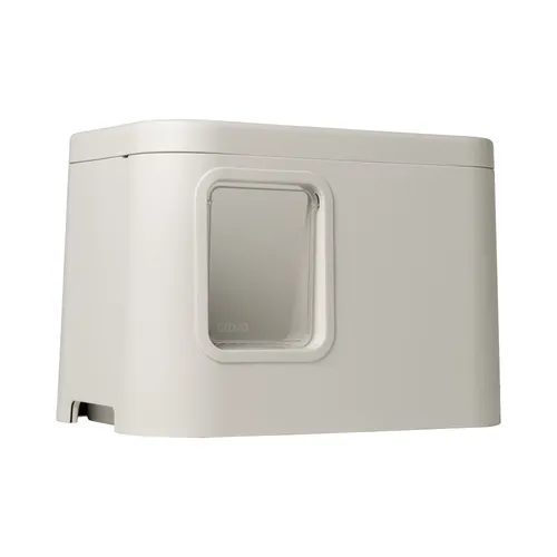 GIZMO Katzentoilette Deluxe, Katzenklo für Holzpaletten, Design Katzenklo - Weiß