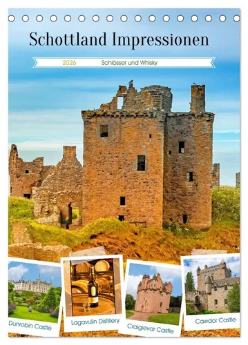 Nina Schwarze | Schottland Impressionen - Schlösser und Whisky (Tischkalender...