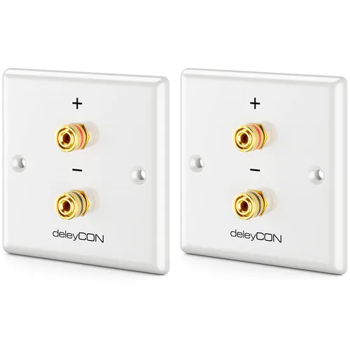 2x Lautsprecher Wanddose - 1 Lautsprecher Unterputz Dose Lautsprecherkabel Boxen