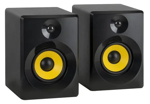 McGrey MM-550BT Multimedia Studio Monitor Paar Lautsprecher - Bluetooth 5.1 Regallautsprecher mit 50 W Leistung und präziser Klangregelung für Höhen und Tiefen - ideal für Musikliebhaber und kreative Profis.