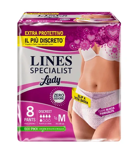 Mutandine Pants Lady Discreet M Lines Specialist 8 Pezzi