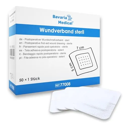 Stück Wundpflaster steril 7x5