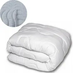 Steppdecke Bettdecke Ganzjahresdecke 200X200 Cm, Antiallergische Mikrofaser-Silikonfaser, Gesteppt - Weiß