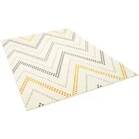 Pergamon Teppich, Creme, 80x150 cm - Teppiche & Böden, weicher Velours Teppich aus schadstoffgeprüftem Polypropylen, pflegeleicht und ideal für ein modernes Ambiente.