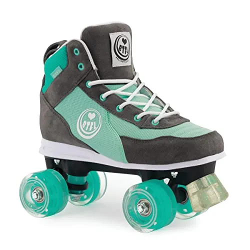 BTFL Trend-Skate Nila Rollschuhe für Damen und Mädchen - Retro Rollschuhe mit hochwertigem Leder und Netzmaterial, ideal für stilvolle Auftritte und angenehmes Fahren. Bestellen Sie eine Nummer größer für optimalen Komfort!