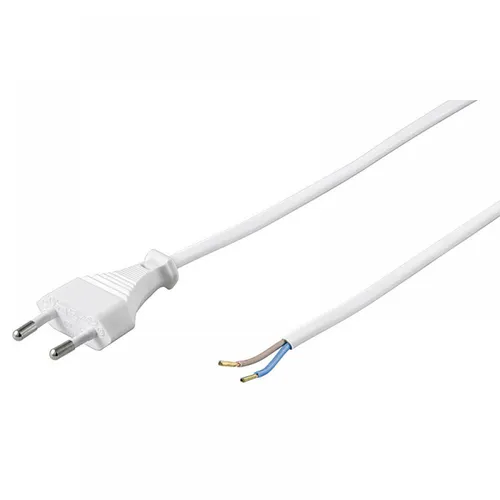 Goobay 51345 Netzkabel 2-polig - Eurostecker mit offenen Enden, 1,5m lang, ideal für Haushaltsgeräte und flexible Anwendungen