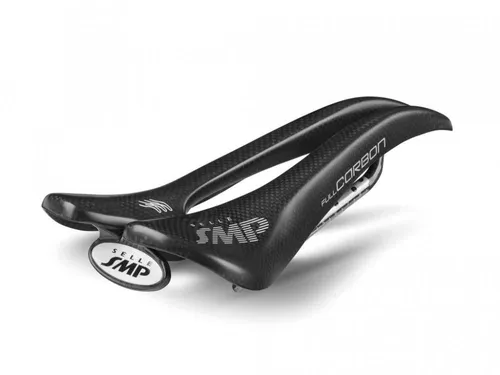SELLE SMP Full-Carbon Fahrrad Sattel Unisex 263x129mm - Fahrradsattel aus leichtem Kohlenstoff, ideal für Rennradfahrer. Mit nur 138g bietet er optimale Performance und Komfort für alle Radtypen.