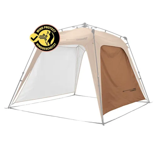 Lumaland Outdoor Seitenteil für Pop Up Pavillon | Kamel-Braun | 225 x 155 x 132,5 cm
