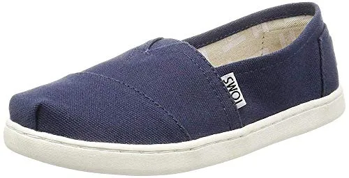 TOMS ALPARGATA Espadrille Canvas Unisex Kinder, NAVY, 32,5 EU - Hausschuhe für Jungen, bequem und stylisch aus robustem Canvas, ideal für drinnen und draußen.
