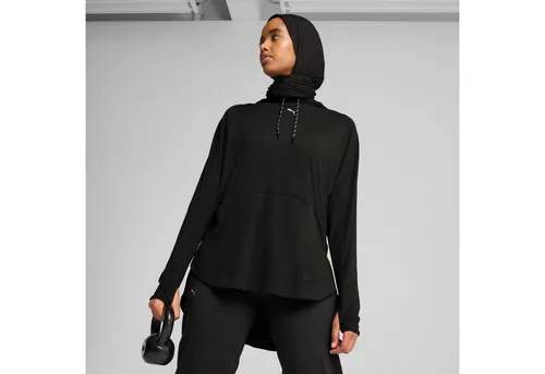 PUMA Damen Modest Hoodie Kapuzenpullis, PUMA Black, XS - Stylischer Sweatshirt für Damen, ideal für wechselhaftes Wetter mit bequemer Passform und sportlichem Design.