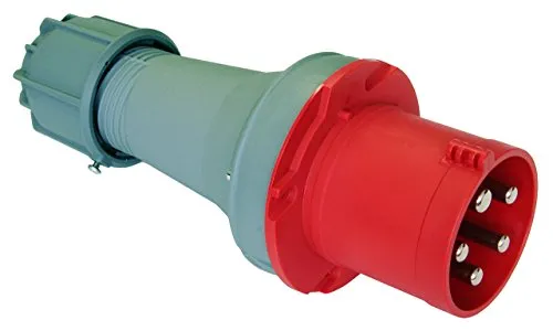 CEE Stecker 63A; 5-polig 6h 400 V Starkstrom Stecker Industriequalittät PCE